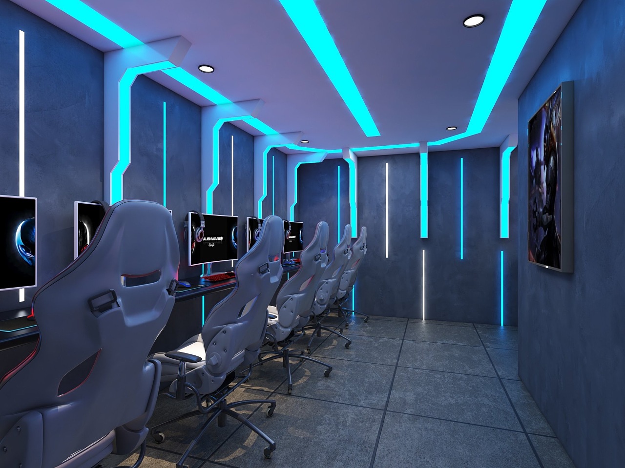 網吧(ba)|空(kōng)間(jiān)|家(jiā)裝設計(jì)|詩詩13349166157 - 原創作(zuò)品 - 站(zhàn)酷 (ZCOOL)